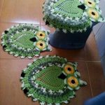 idee di design per tappeti lavorati a maglia a forma di gufo