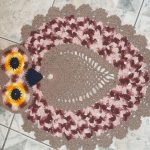 idee fai da te per realizzare un tappeto lavorato a maglia a forma di gufo foto