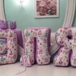 idee per cuscini con lettere