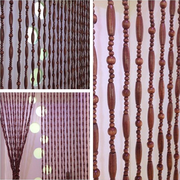 idee per decorazioni con tende in legno