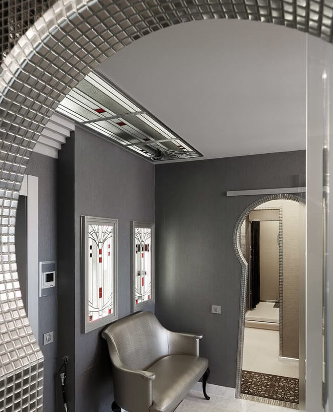 idee fotografiche per specchi di design ad arco in appartamenti