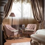 foto di design di tende alla francese