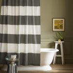 idee per tende in tessuto per il bagno foto