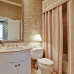 idee fotografiche per tende in tessuto per il bagno