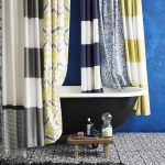 tende tessili per il design del bagno