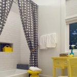 tende tessili per foto di design del bagno