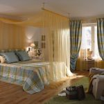 set di tende e copriletti per la decorazione fotografica della camera da letto