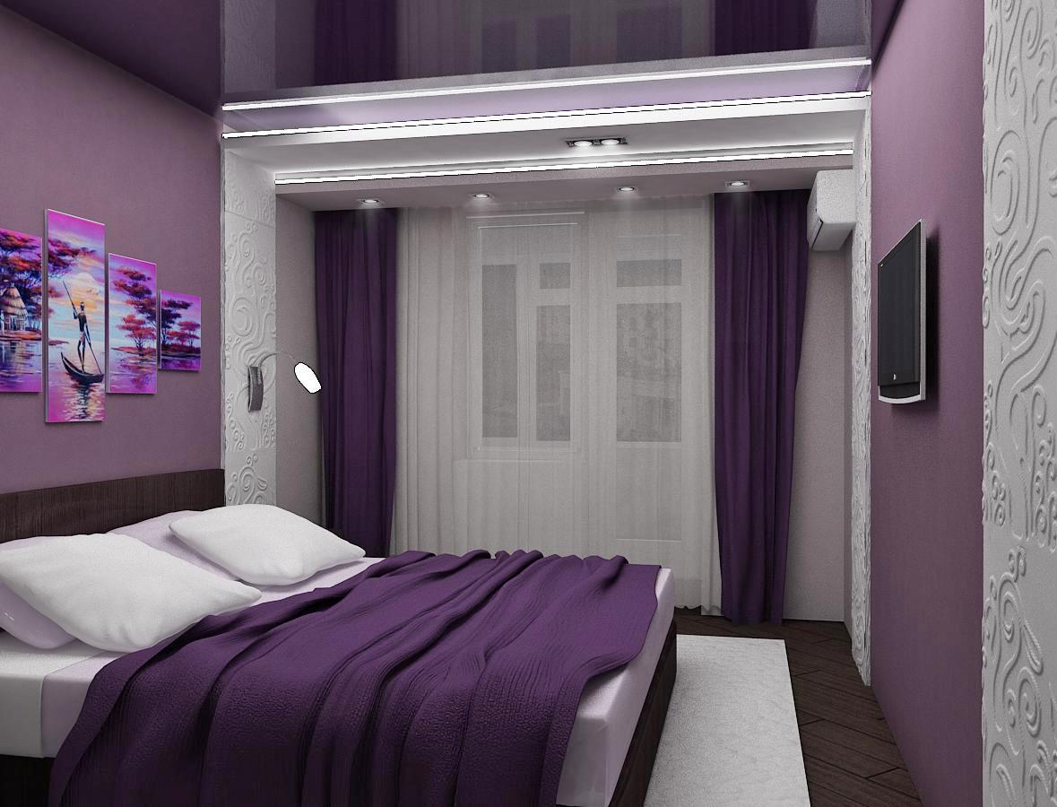set di tende e copriletti per la progettazione della camera da letto foto
