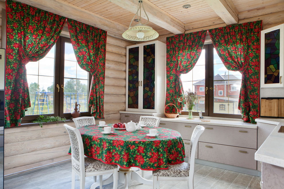 tende per il cottage corte