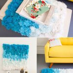 decorazione del tappeto con pompon