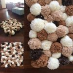 foto di design del tappeto con pompon