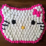Tappeto con pompon Hello Kitty
