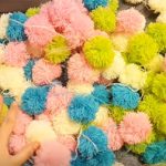 foto delle opzioni del tappeto con pompon