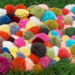 tappeto pompon luminoso