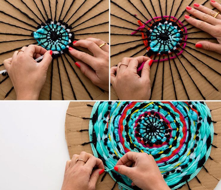 idee per tappeti con magliette