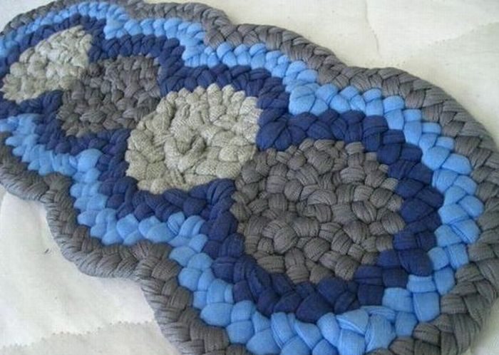 idee per tappeti con magliette