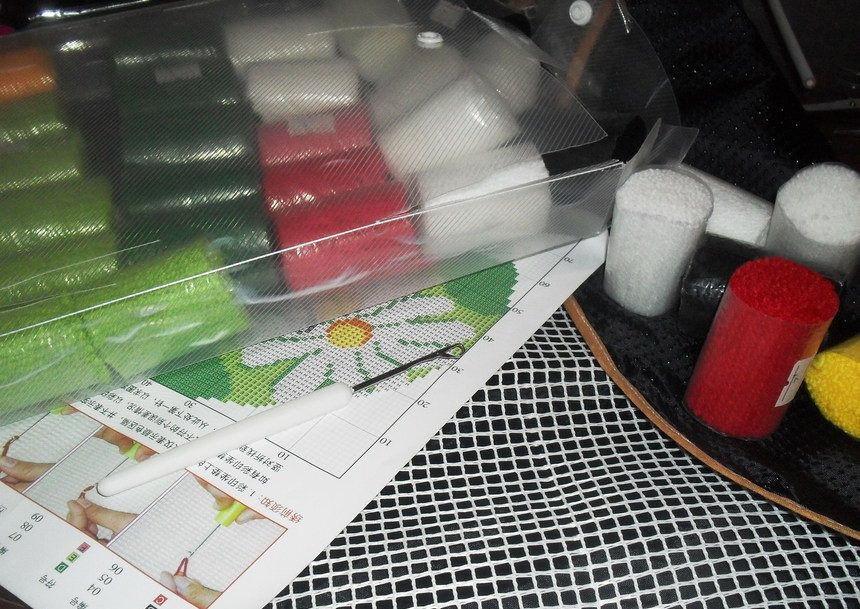 tecnica del ricamo su tappeto