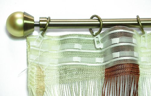 idee di design per ganci per tende