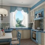 tende corte in cucina