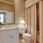 tende tessili per foto di design del bagno