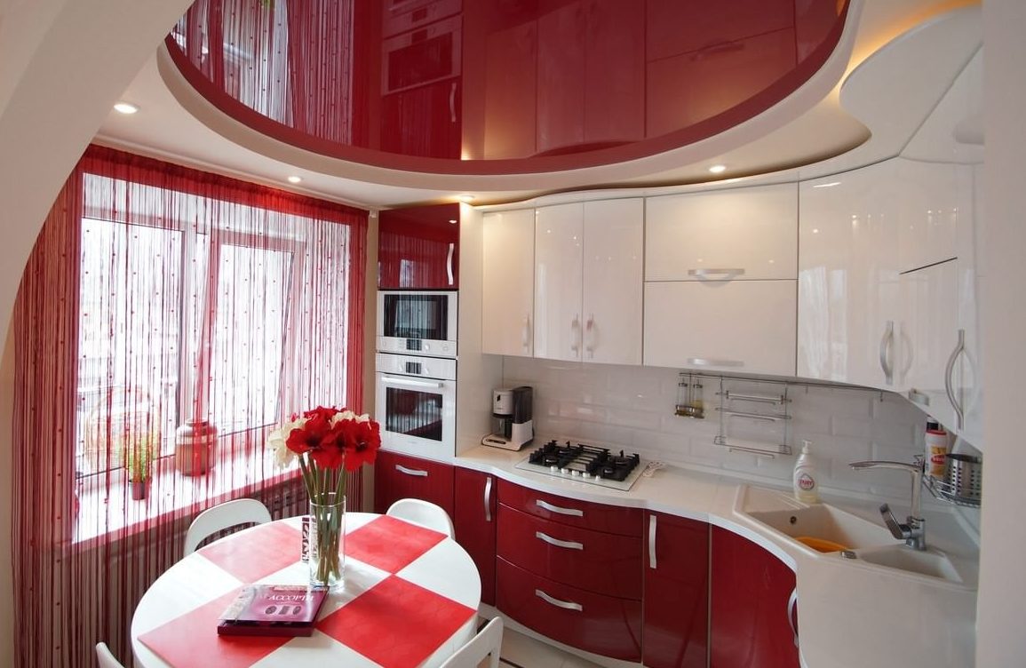 idee per tende a filo in cucina
