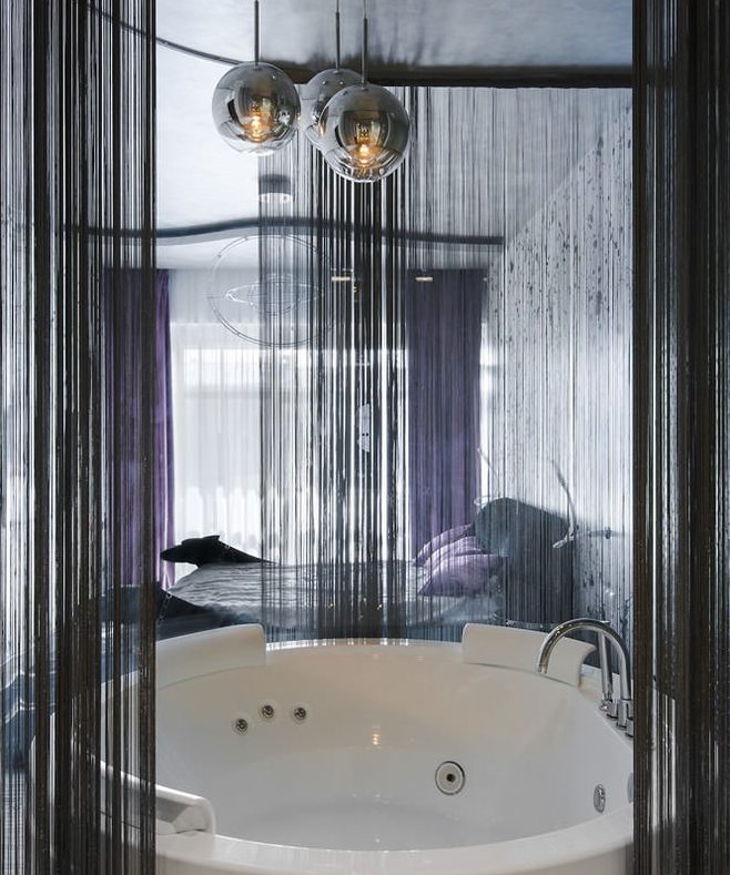 idee per tende a filo e decorazioni