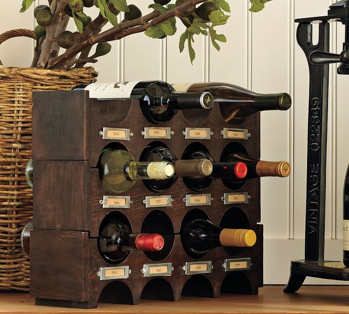 design del portabottiglie di vino