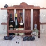 portabottiglie di vino con foto decorativa