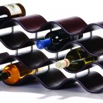 portabottiglie di vino con foto decorativa