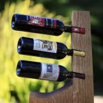 design fotografico del portabottiglie di vino