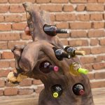 idee per l'arredamento del portabottiglie di vino