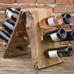 portabottiglie di vino con foto decorativa