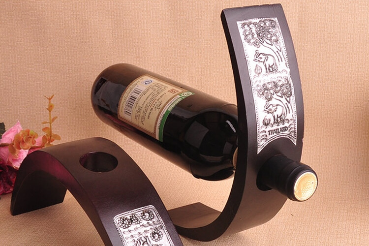 foto di design del portabottiglie di vino