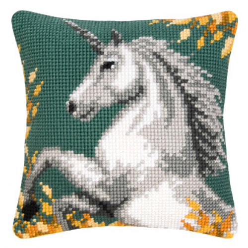 cuscino unicorno punto croce