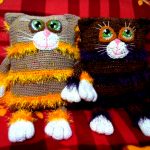 idee per cuscini a forma di gatto
