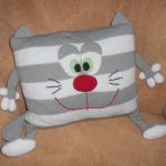 cuscino decorativo con foto di gatto