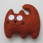 foto del design del cuscino a forma di gatto
