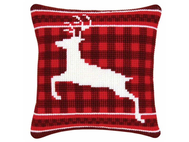cuscino cervo bianco