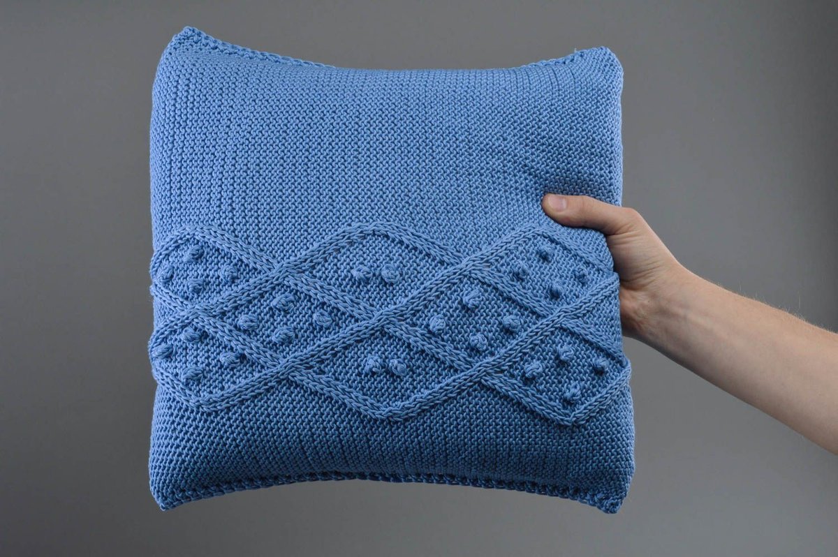 idee per recensioni di cuscini lavorati a maglia
