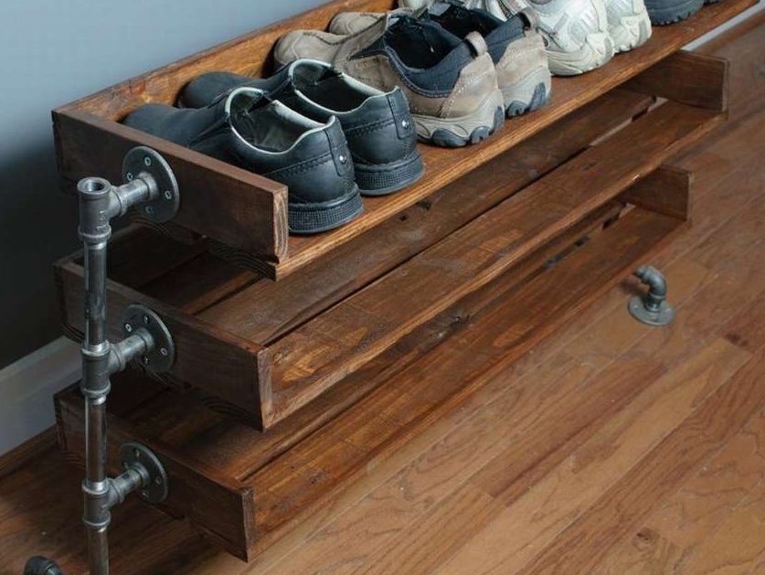 portascarpe in pallet