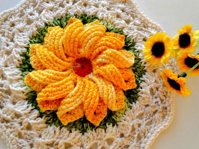 Presine fai da te a forma di girasole