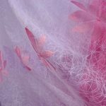 tulle con ricamo rosa