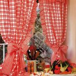 rideaux sur un décor photo à cordon