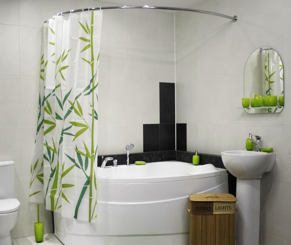 decorazioni fotografiche per tende da bagno