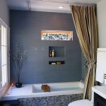 tende tessili per foto di design del bagno