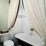 tende tessili per il design fotografico del bagno