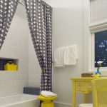 tende tessili per foto di design del bagno