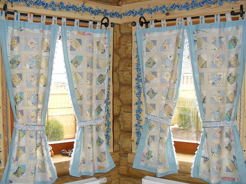 tende patchwork per il cottage
