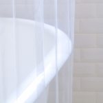 opzioni fotografiche per tende in tessuto per il bagno