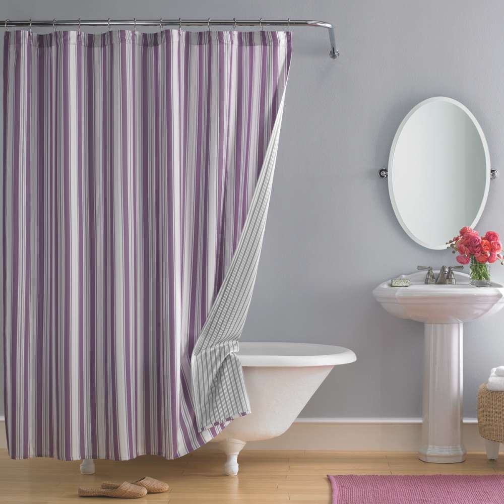 idee per l'arredamento delle tende del bagno